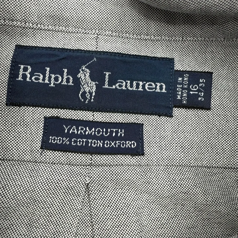 Polo Ralph Lauren Yarmouth Oxford Button Shirt Blue Flesh Pony 16.5 34/35 Cotton